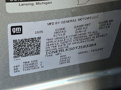 2026 Chevrolet Traverse RS