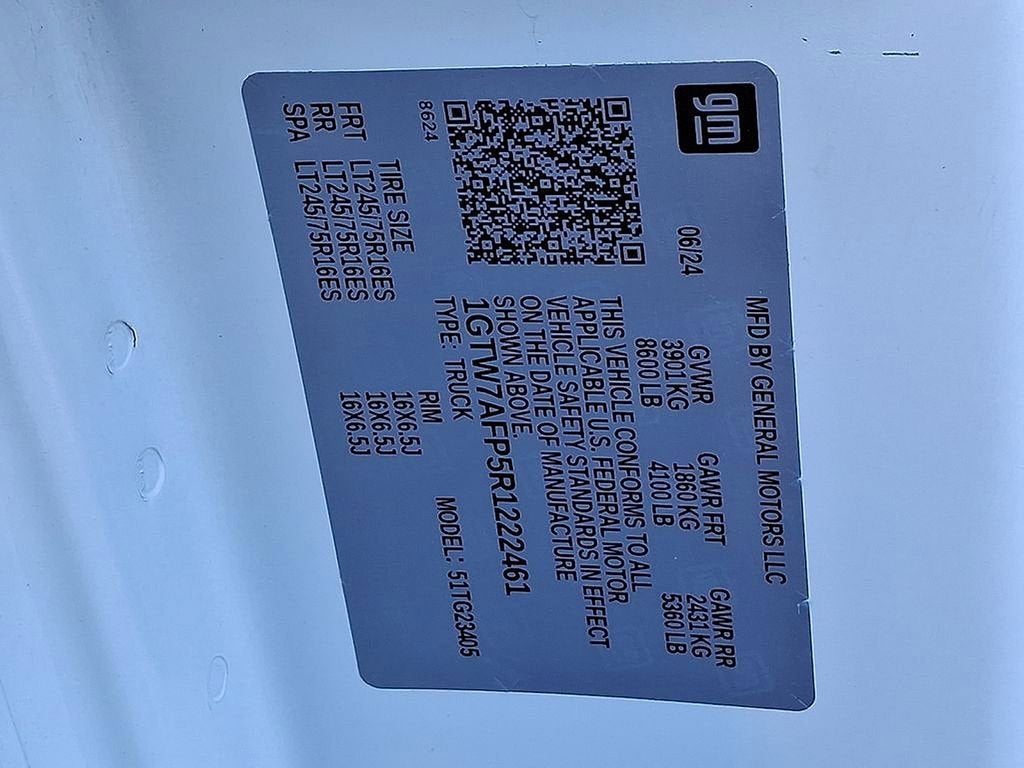 2024 GMC Savana Cargo 2500 Work Van