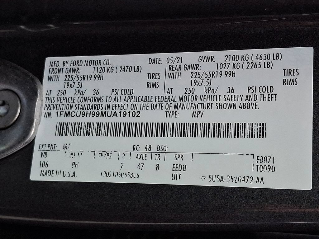 2021 Ford Escape SEL