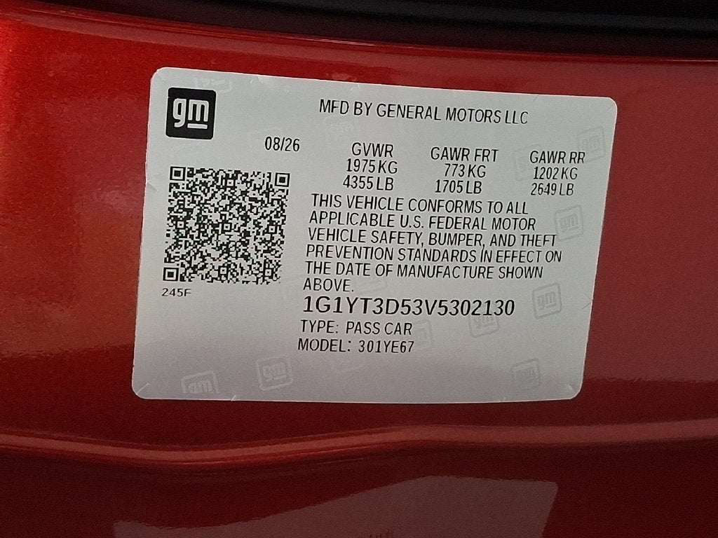 2027 Chevrolet Corvette Grand Sport 2LT