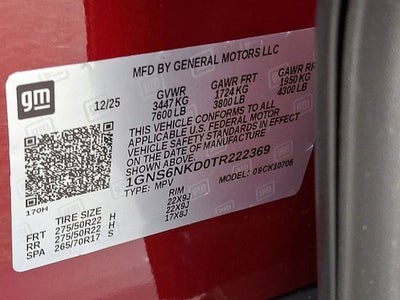 2026 Chevrolet Tahoe LT