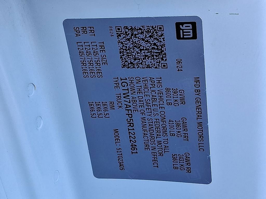 2024 GMC Savana 2500 Work Van