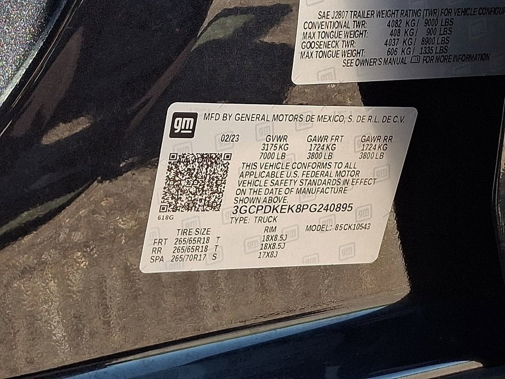 2023 Chevrolet Silverado 1500 LT (2FL)