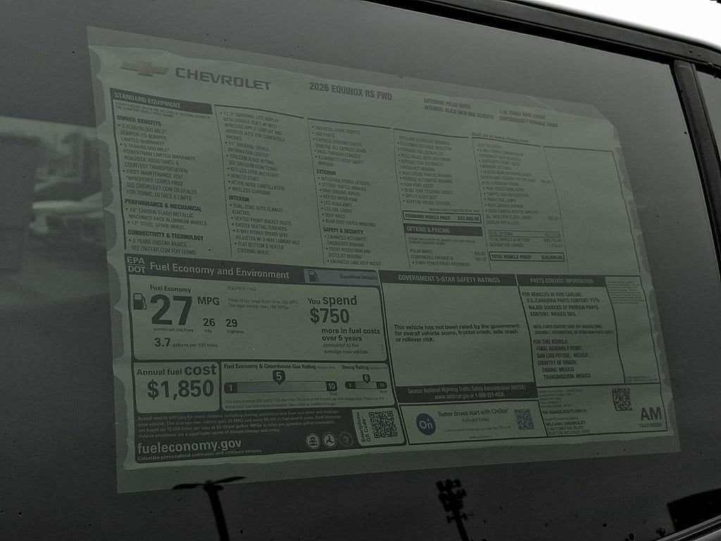 2026 Chevrolet Equinox RS
