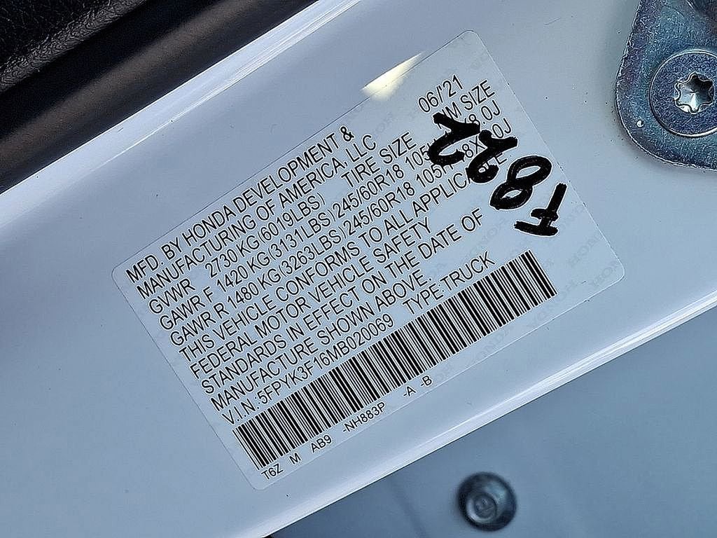 2021 Honda Ridgeline Sport