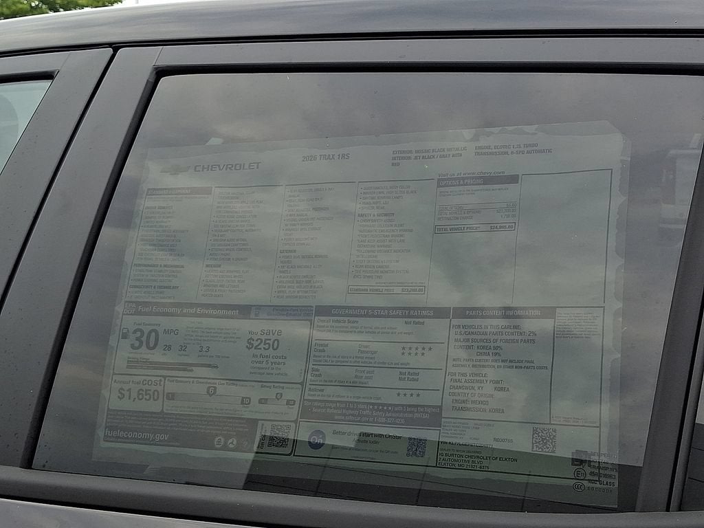 2026 Chevrolet Trax 1RS